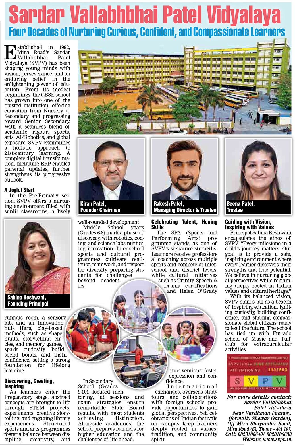Times School Survey 2025 - Top Emerging CBSE Schools in Mumbai
